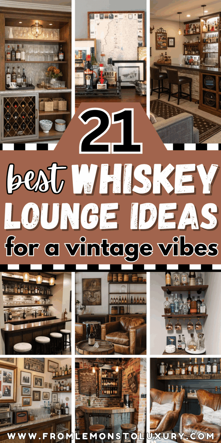 21+ Whiskey Lounge Ideas That Bring Cozy, Vintage Vibes to Your Home