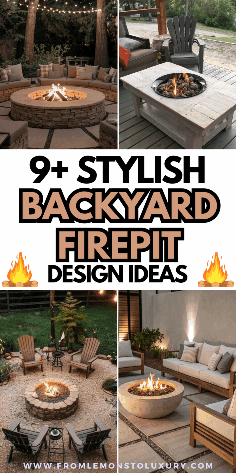 9+ Backyard Firepit Design Ideas for a Cozy & Stylish Escape