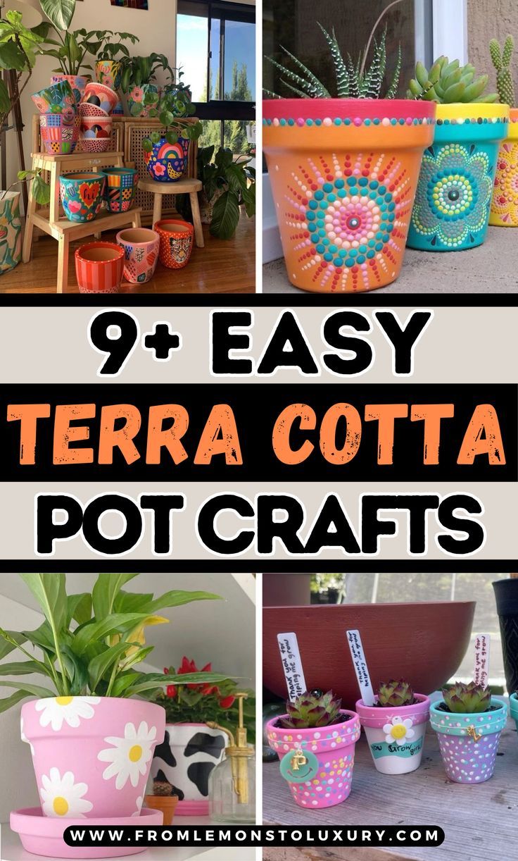9+ Cutest Terra Cotta Pot Crafts Designs To Copy