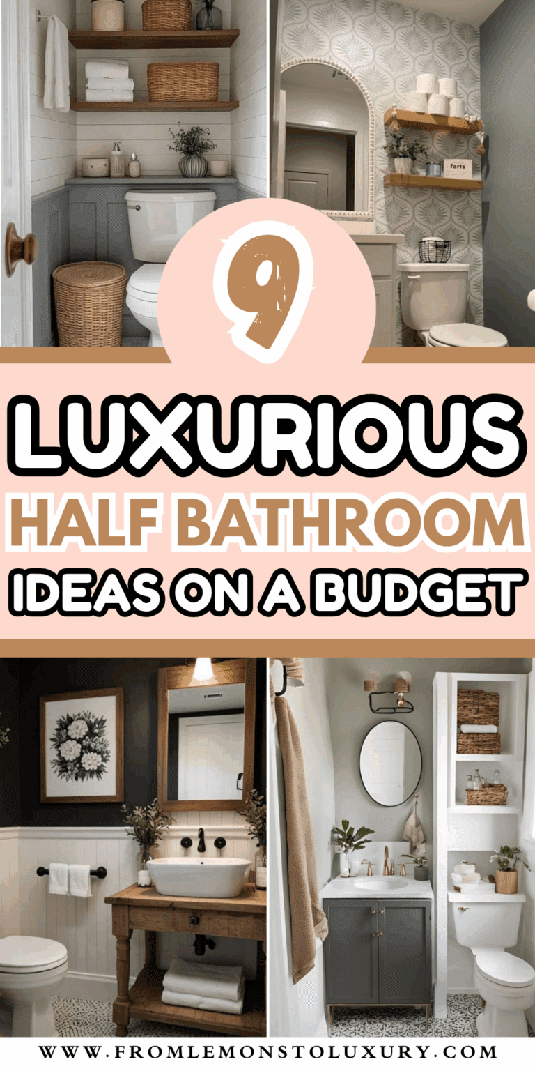 9+ Half Bathroom Ideas That Feel Luxe on Any Budget