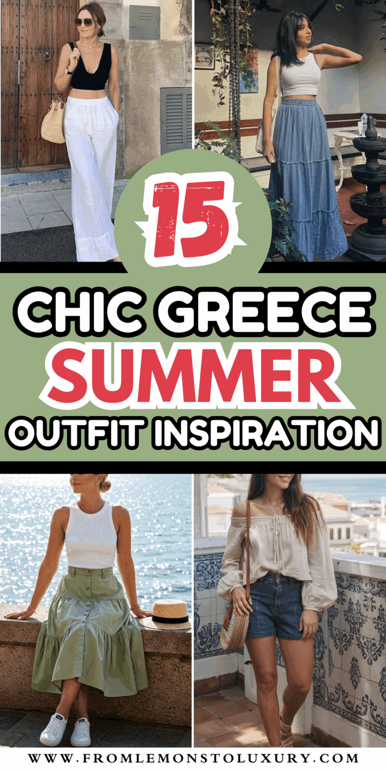 15+ Greece Summer Outfit Inspiration for Effortless Island Style