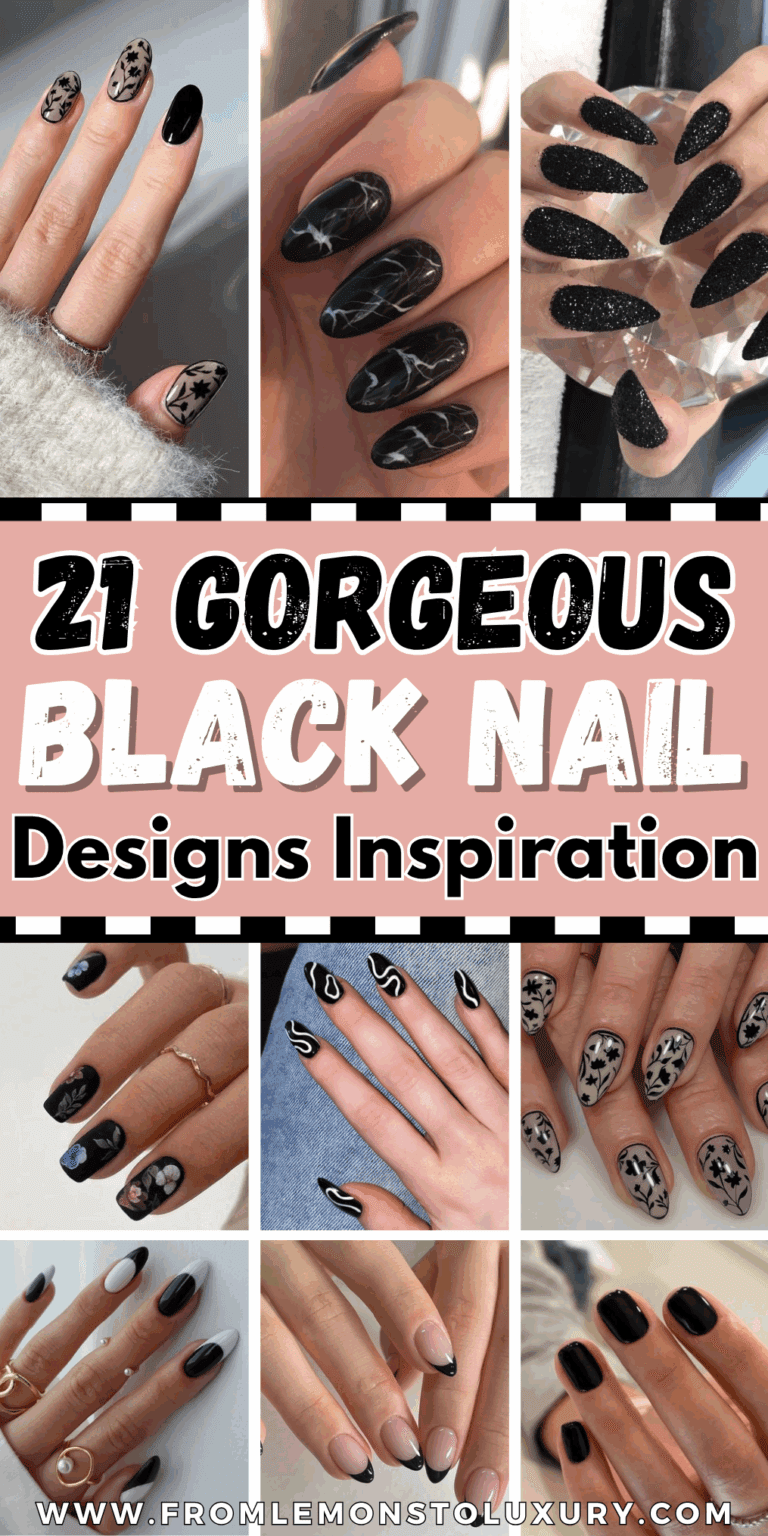 21+ Classy Black Nail Designs You Need To Try