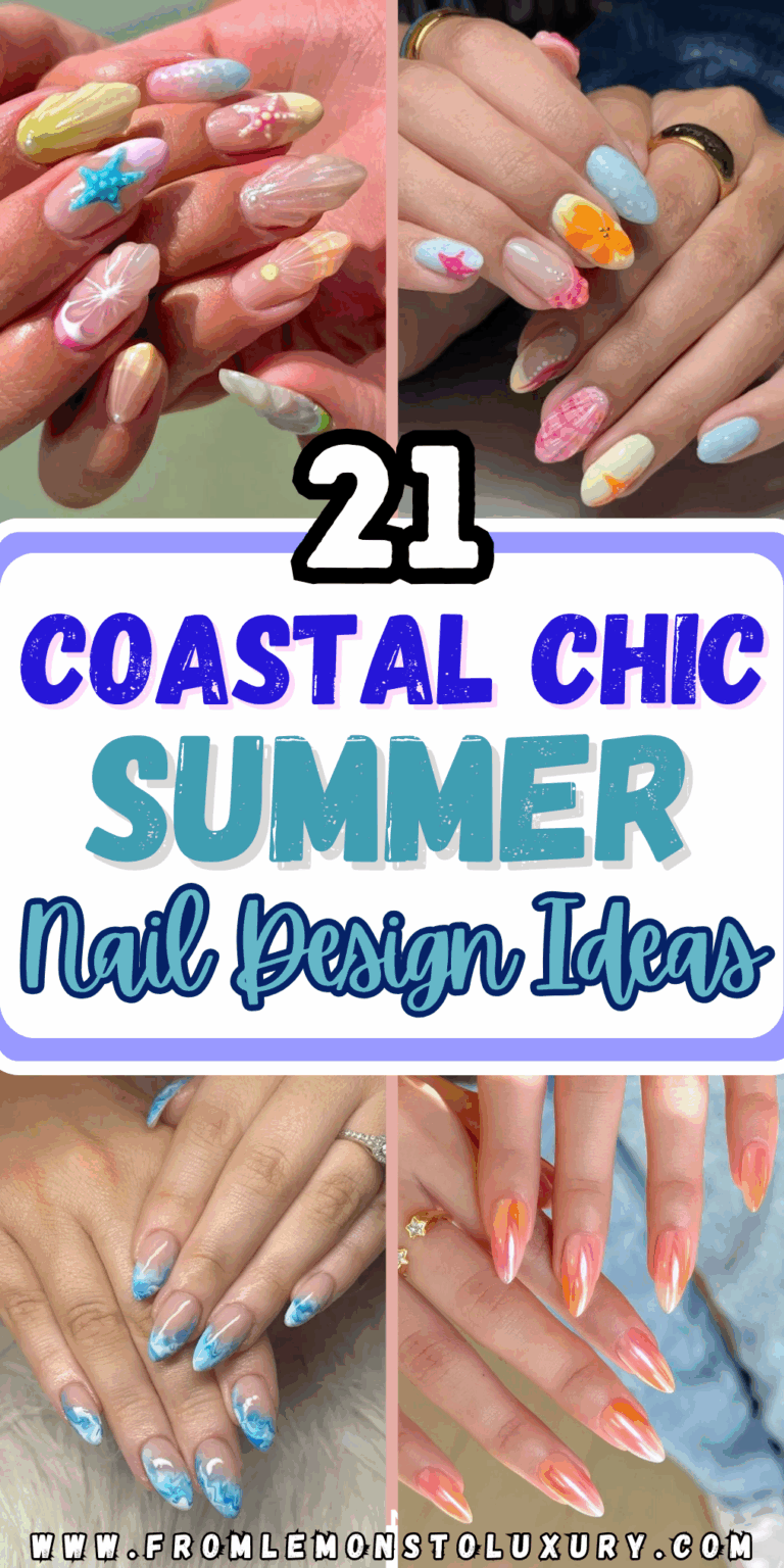 21+ Coastal Chic Summer Nail Design Ideas To Elevate Your Beach Look