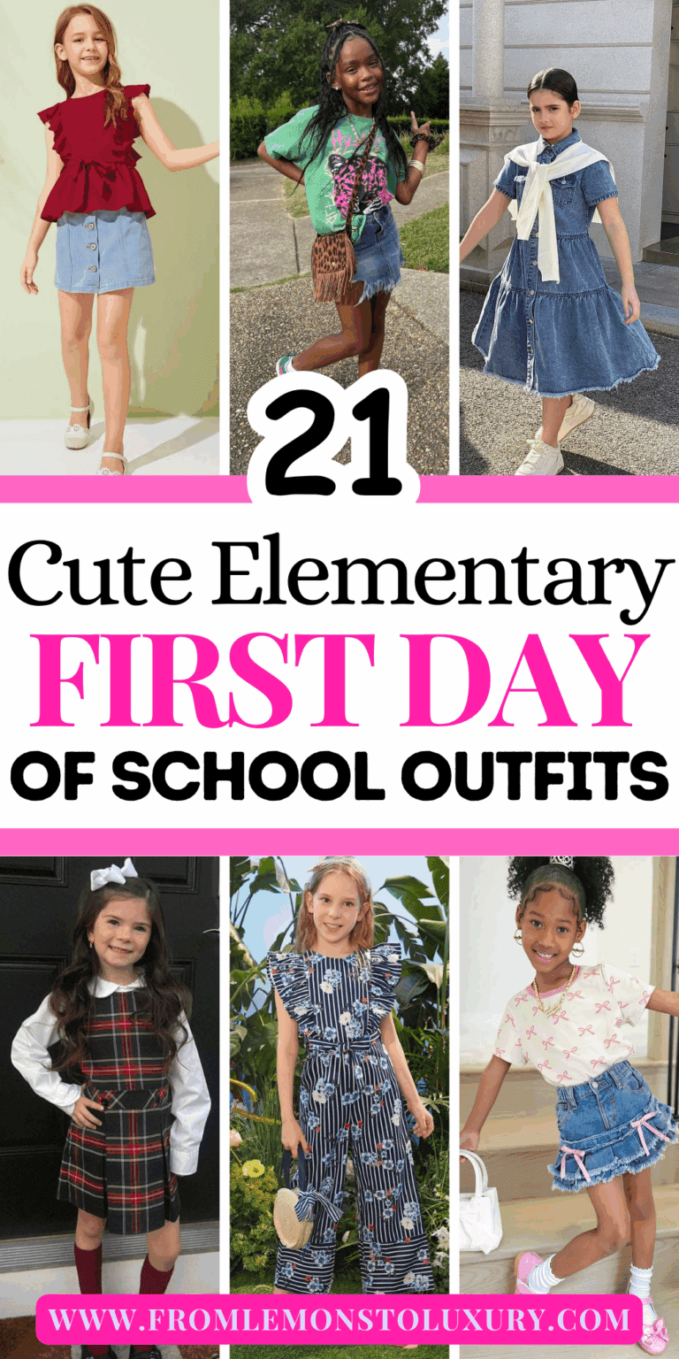 21+ Cute Elementary First Day of School Outfits to Start the Year in Style