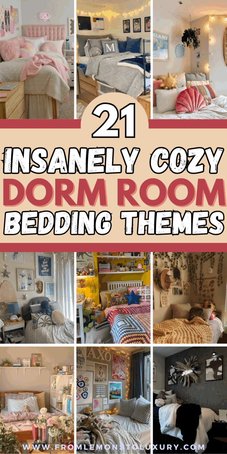 21+ Dorm Room Bedding Themes That Make Your Space Feel Cozy and Curated
