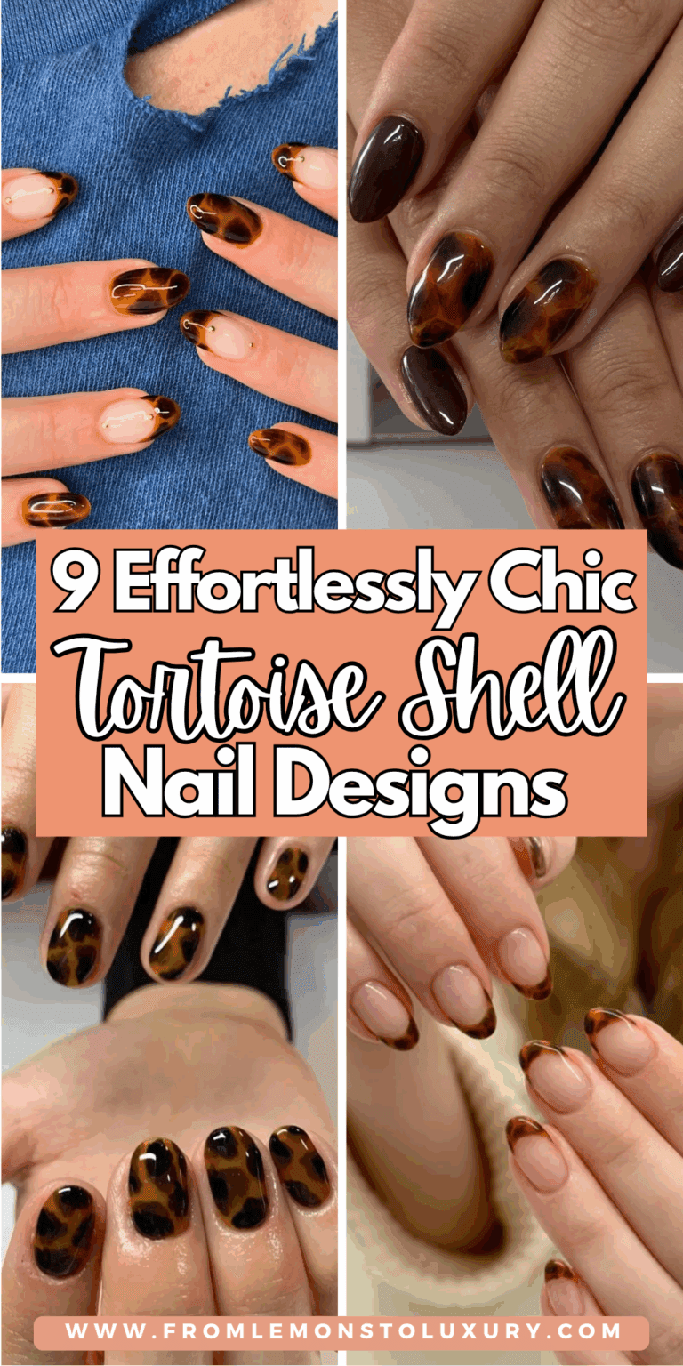 9+ Super Cute Tortoise Shell Nail Designs For A Chic Look
