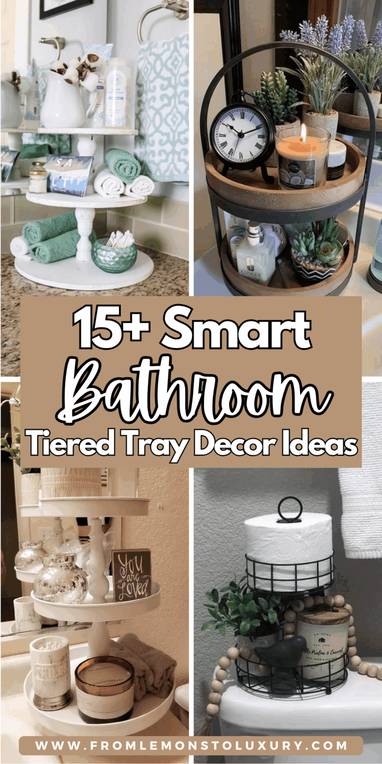 15+ Bathroom Tiered Tray Decor Ideas for a Functional and Stylish Space