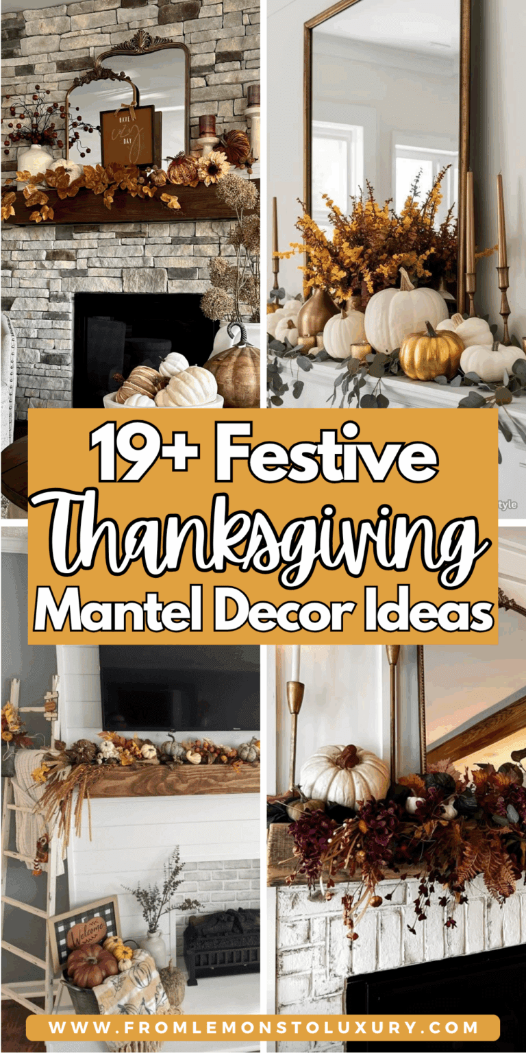 19+ Cozy Thanksgiving Mantel Decor Ideas To Celebrate The Season