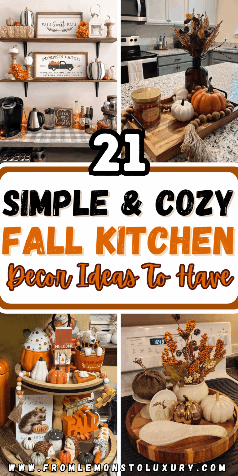 21+ Cozy and Stylish Fall Kitchen Decor Ideas to Warm Up Your Home