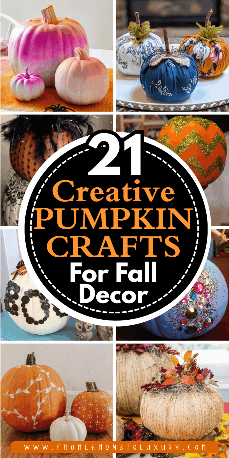 21+ Creative Pumpkin Crafts For Fun Fall Decorating