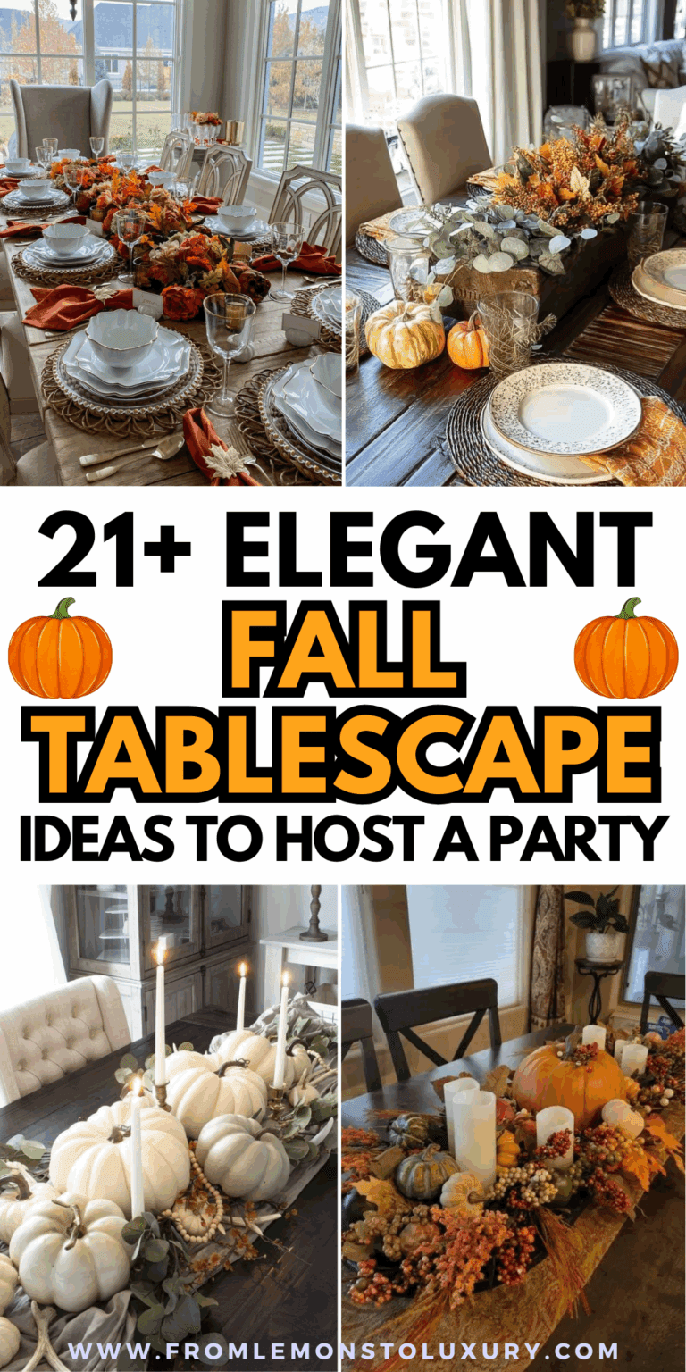 21+ Gorgeous Fall Tablescape Ideas to Impress Your Guests