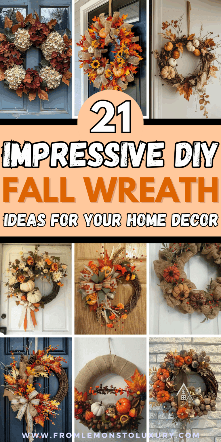 21+ Stunning DIY Fall Wreath Ideas To Make Your Front Door Pop