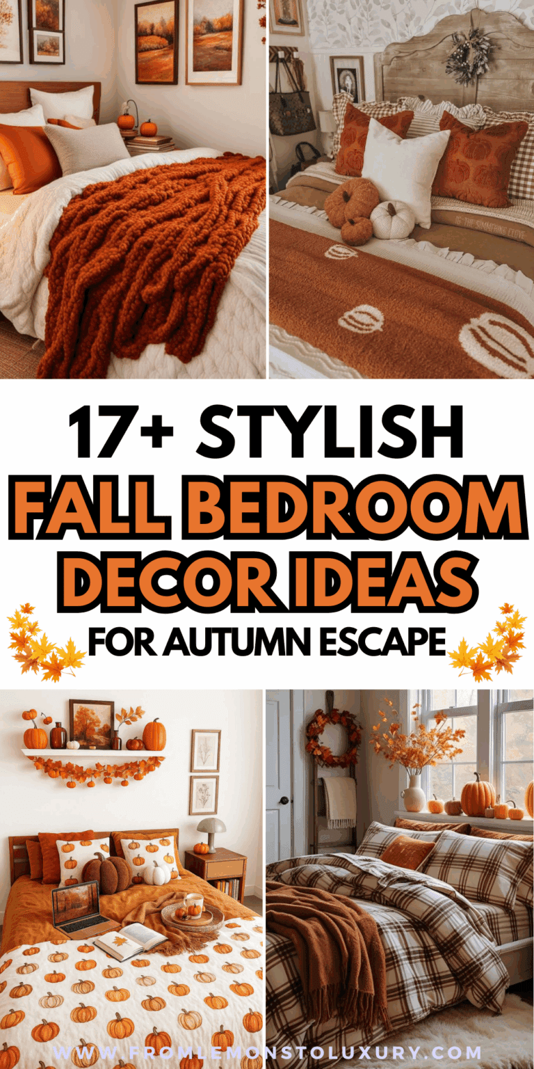 17+ Stylish Fall Bedroom Decor Ideas for a Cozy Retreat