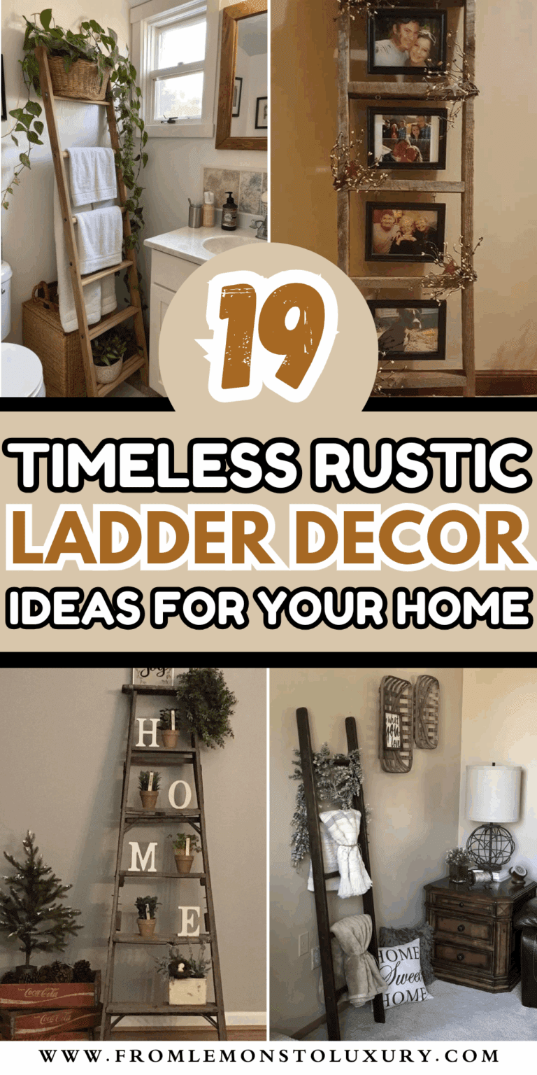 19+ Creative Ladder Decor Ideas to Style Any Space