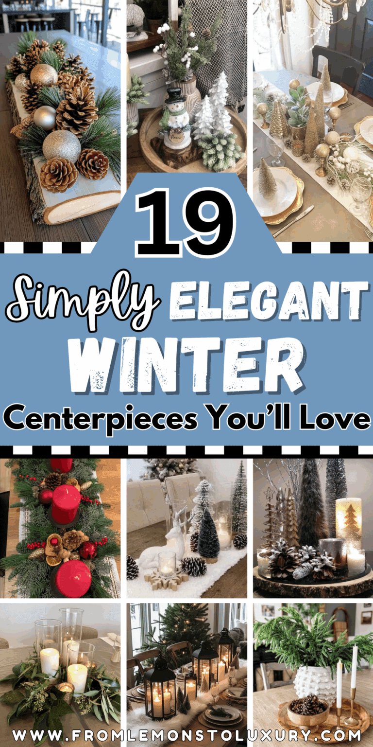 19+ Elegant Winter Centerpieces for Every Table