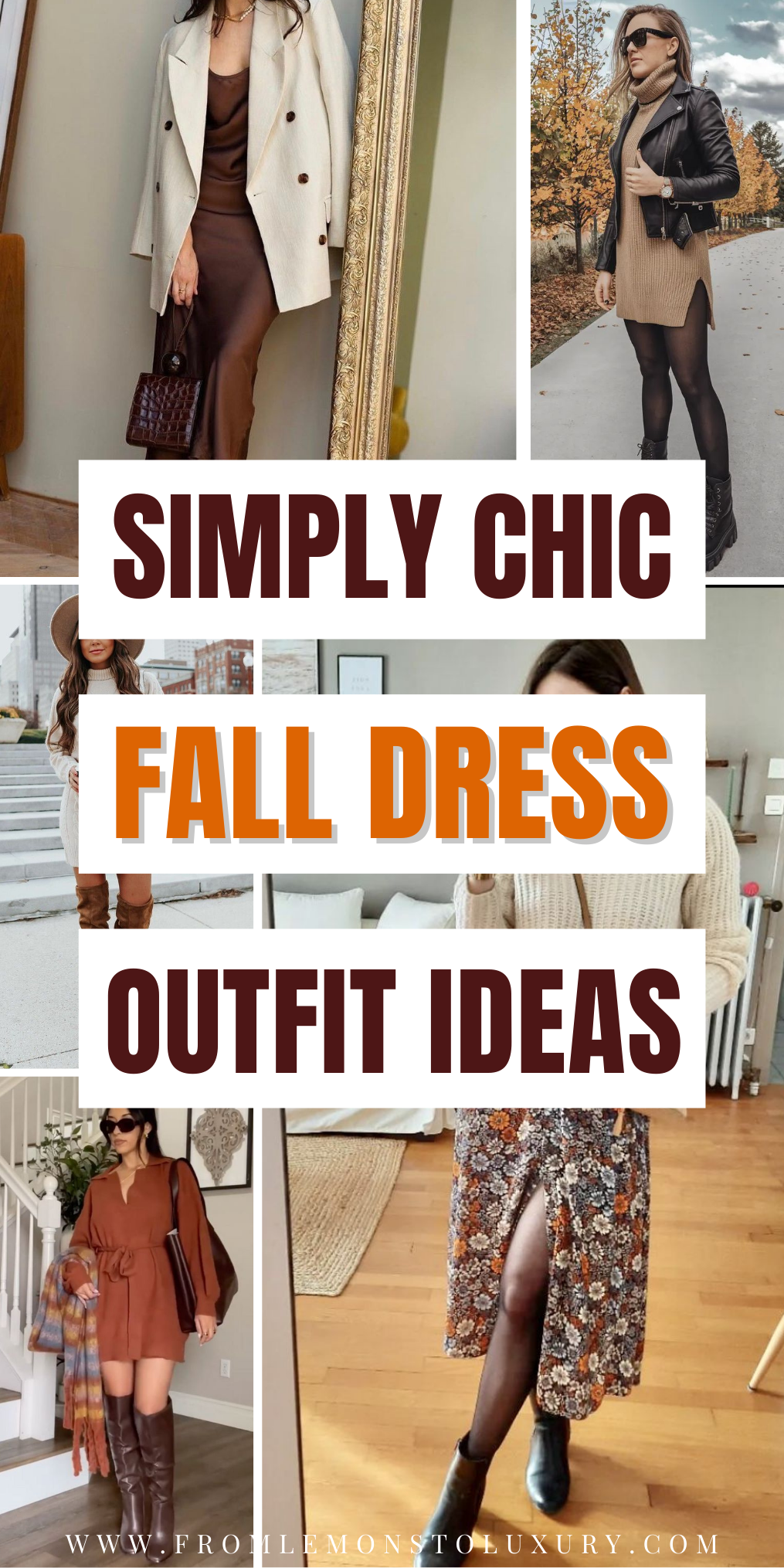21+ Chic Fall Dress Outfit Ideas for Every Occasion - From Lemons To Luxury
