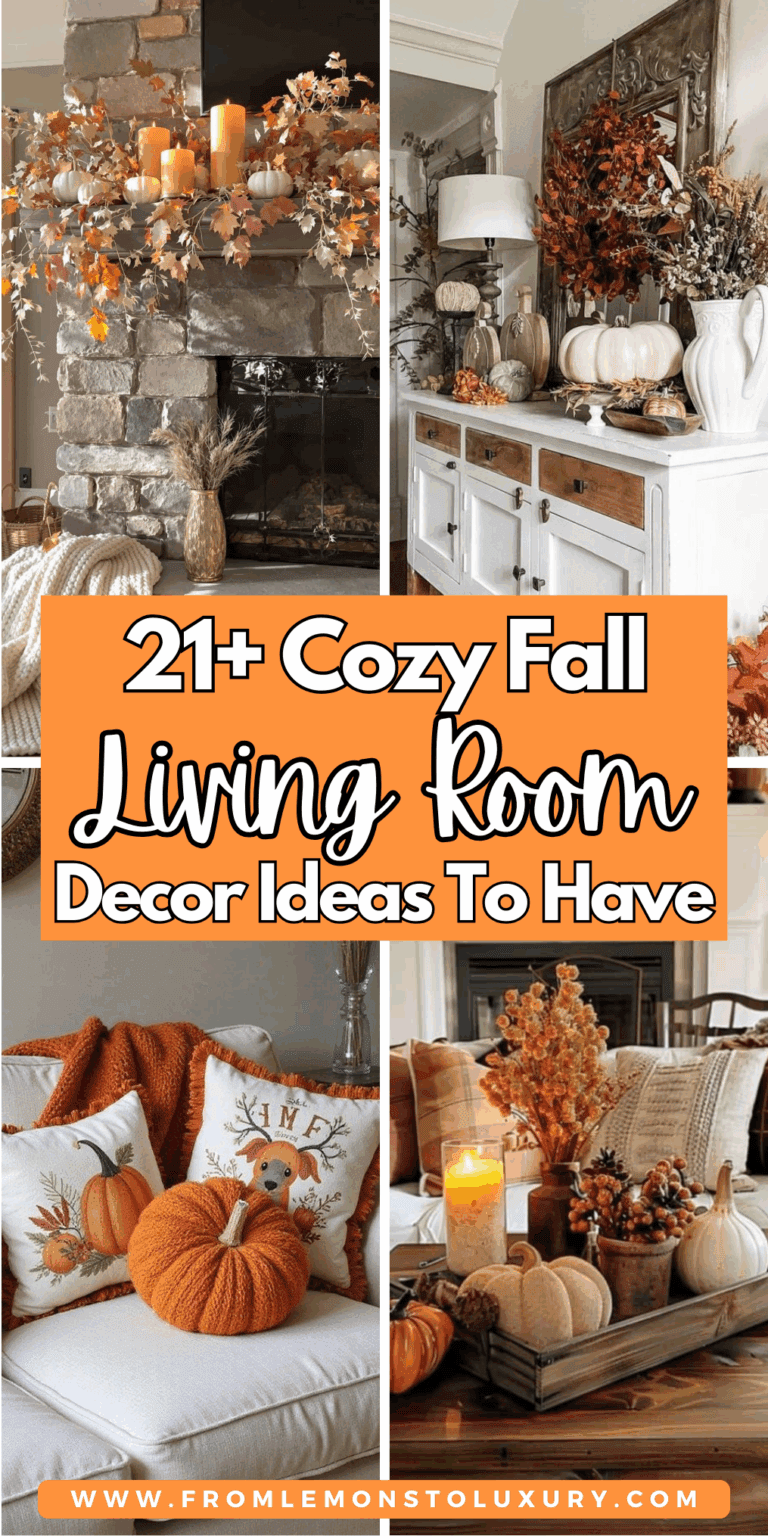 21+ Cozy Fall Living Room Decor Ideas for a Warm Home
