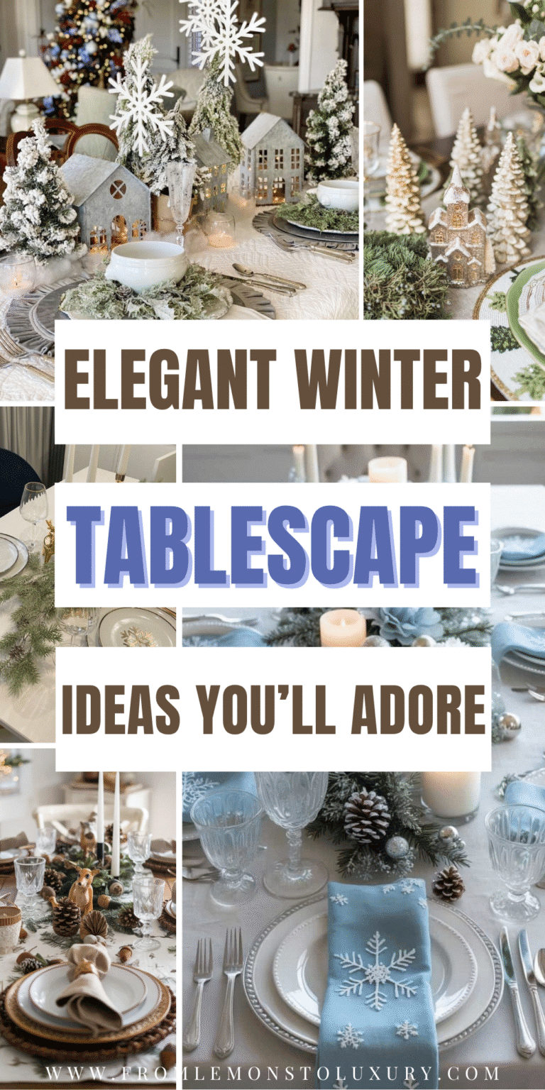 17+ Elegant Winter Tablescape Ideas For A Cozy Seasonal Setting