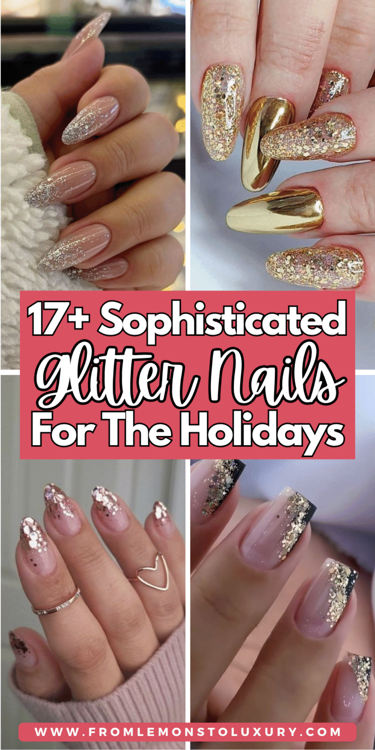 17+ Gorgeous Glitter Nail Ideas For The Holiday Season