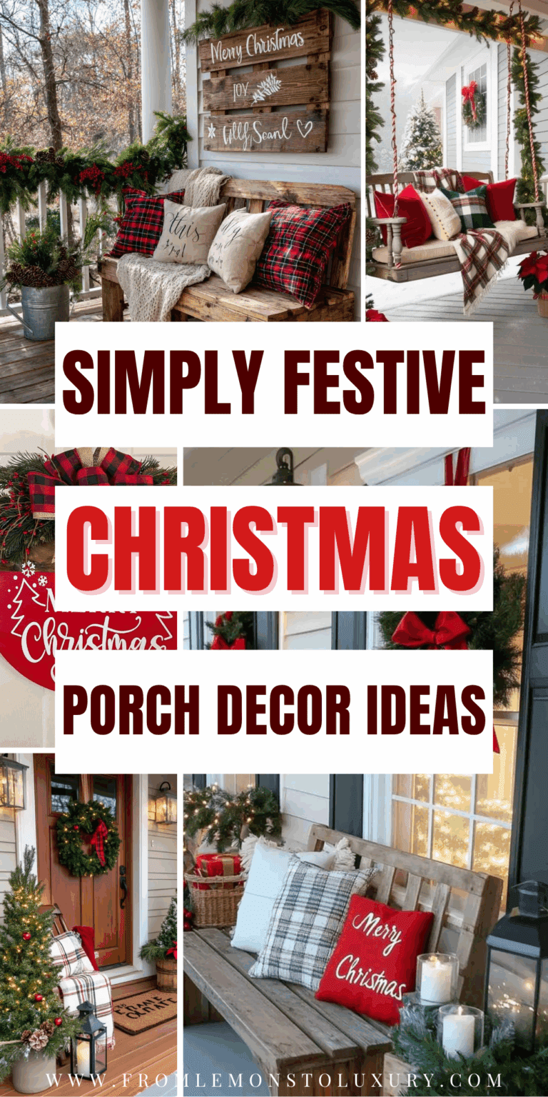 19+ Festive Christmas Porch Decor Ideas to Welcome Guests