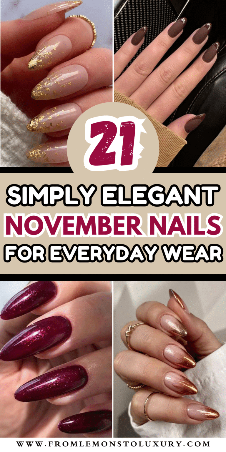 21+ Insanely Cute November Nail Ideas To Match The Fall Season
