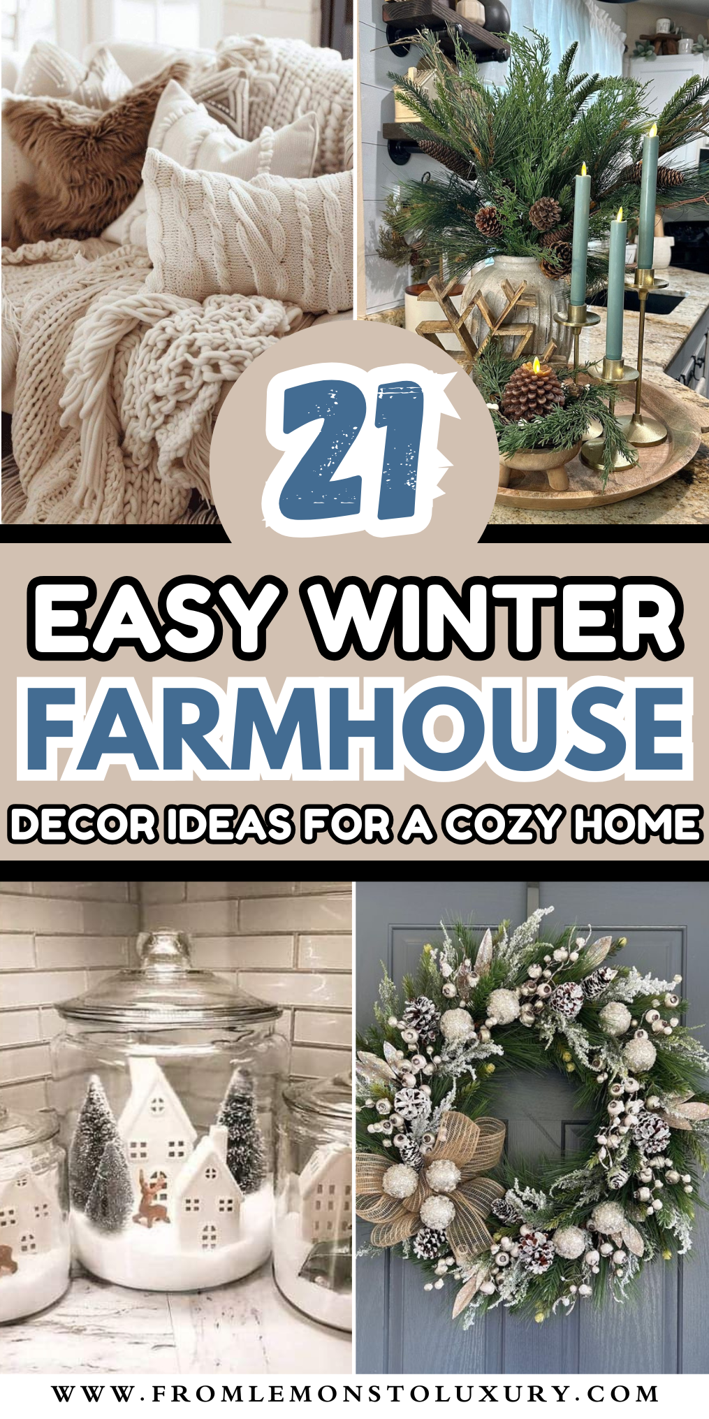 21+ Rustic Winter Farmhouse Decor Ideas for a Cozy Space - From Lemons ...