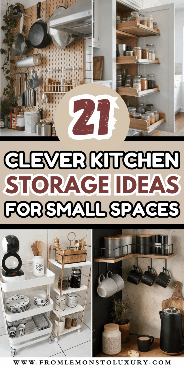 21+ Smart Kitchen Storage Ideas to Organize Small Spaces