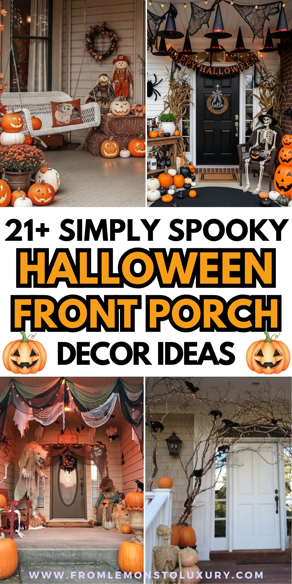 21+ Spooky Halloween Front Porch Ideas To Impress Neighbors - From ...