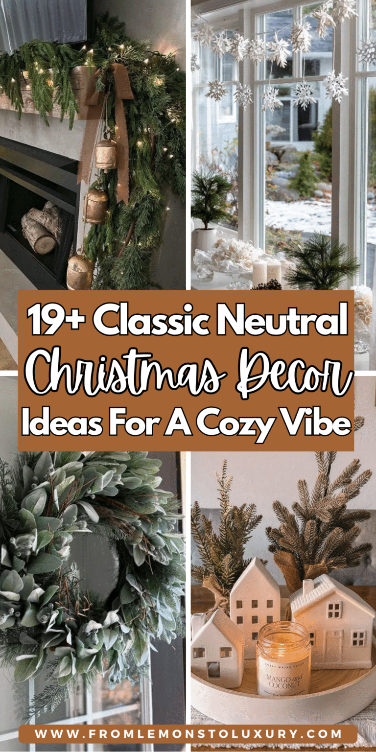 19+ Beautiful Neutral Christmas Decor Ideas for a Cozy Holiday Home