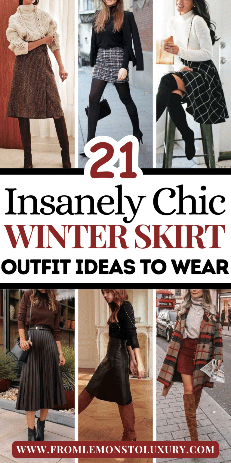 21+ Chic Winter Skirt Outfit Ideas for Effortless Cold-Weather Style