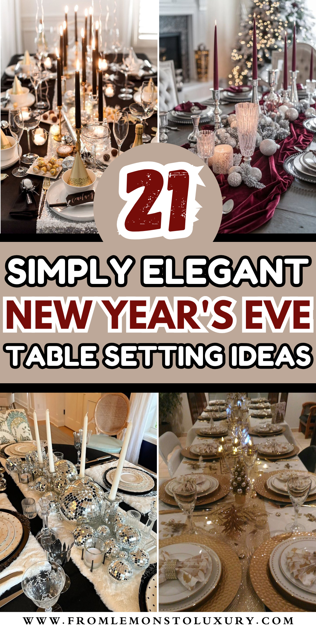 21+ Elegant New Year’s Eve Table Setting Ideas for a Glam Night - From ...