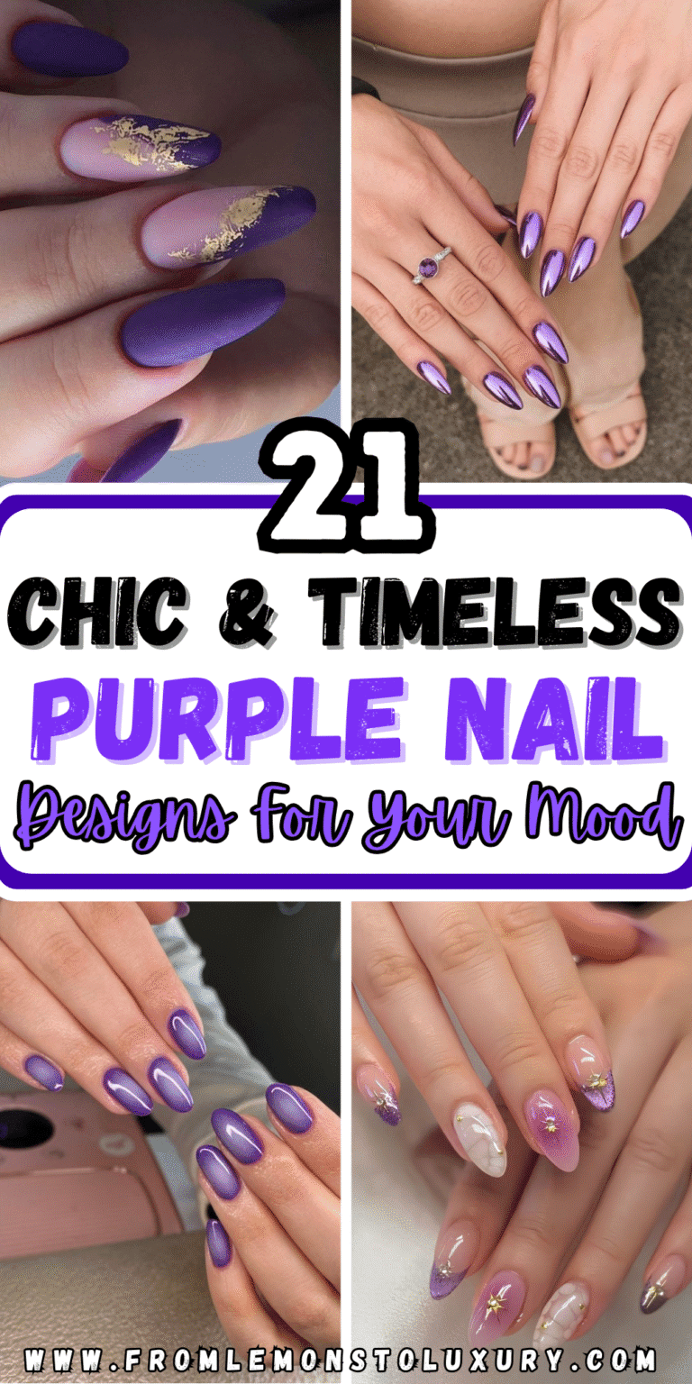 21+ Gorgeous Purple Nail Designs for a Bold and Stylish Look
