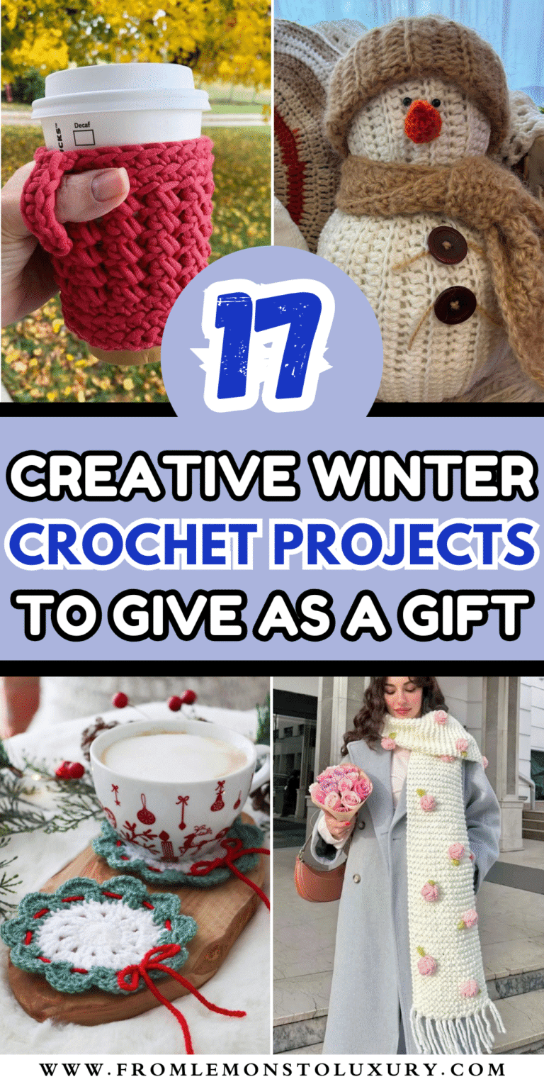 17+ Creative Winter Crochet Projects That Are Cute and Easy to Make
