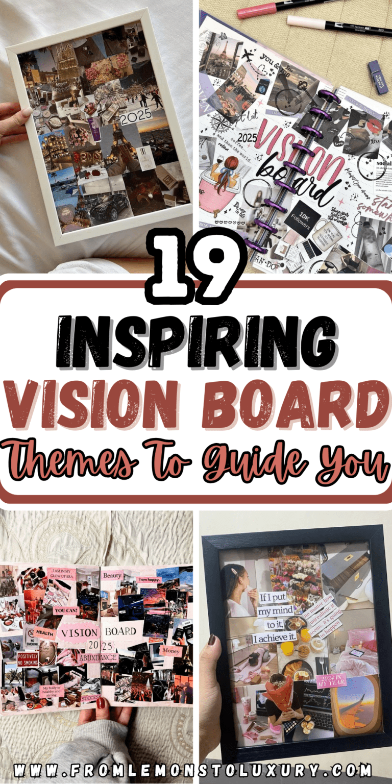 19+ Creative Vision Board Themes to Guide Your Goals