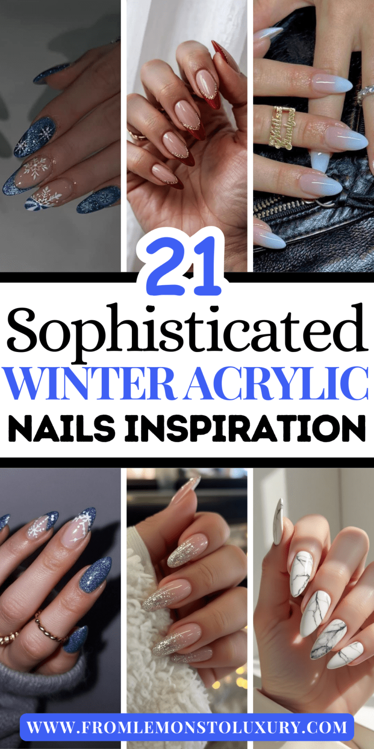 21+ Seasonal and Stylish Winter Acrylic Nails