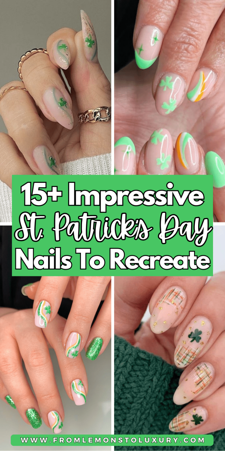 15+ Festive St. Patrick’s Day Nail Ideas For A Lucky Vibe