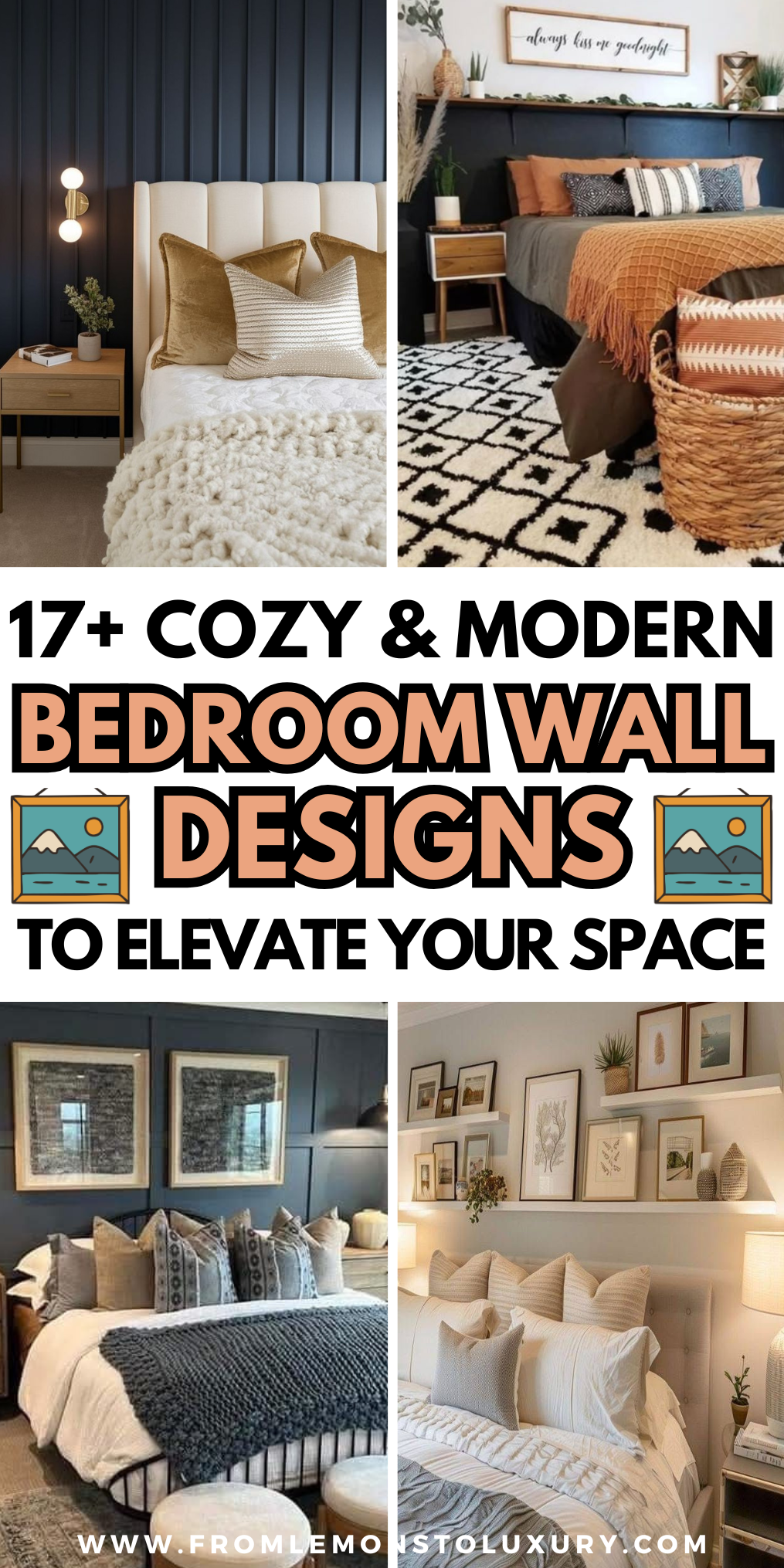 17+ Modern Bedroom Wall Design Ideas To Elevate Your Space - From ...