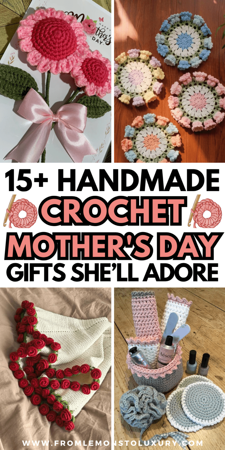 15+ Handmade Crochet Mother’s Day Gifts She’ll Actually Like