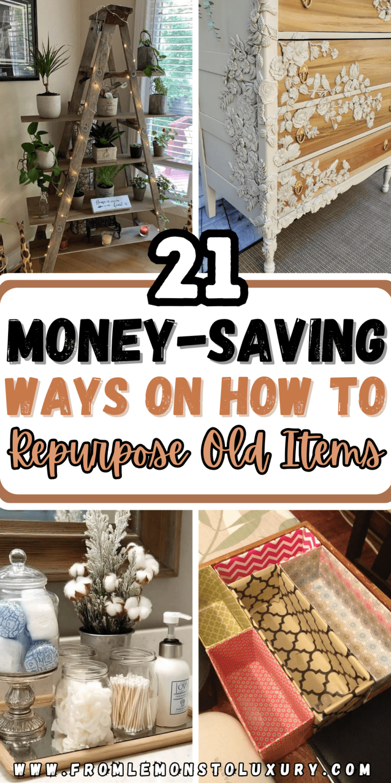 21+ Money Saving Ways To Repurpose Old Items Around The House
