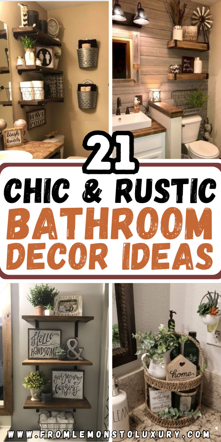 21+ Rustic Bathroom Decor Ideas For A Neutral Vibe