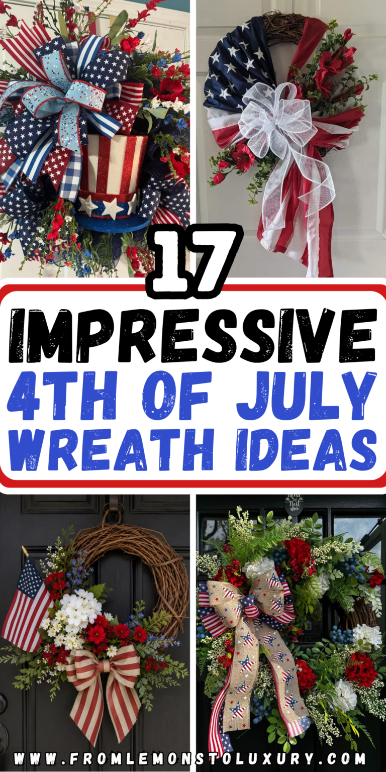 17+ Festive 4th of July Wreath Ideas For A Welcoming Door Decor