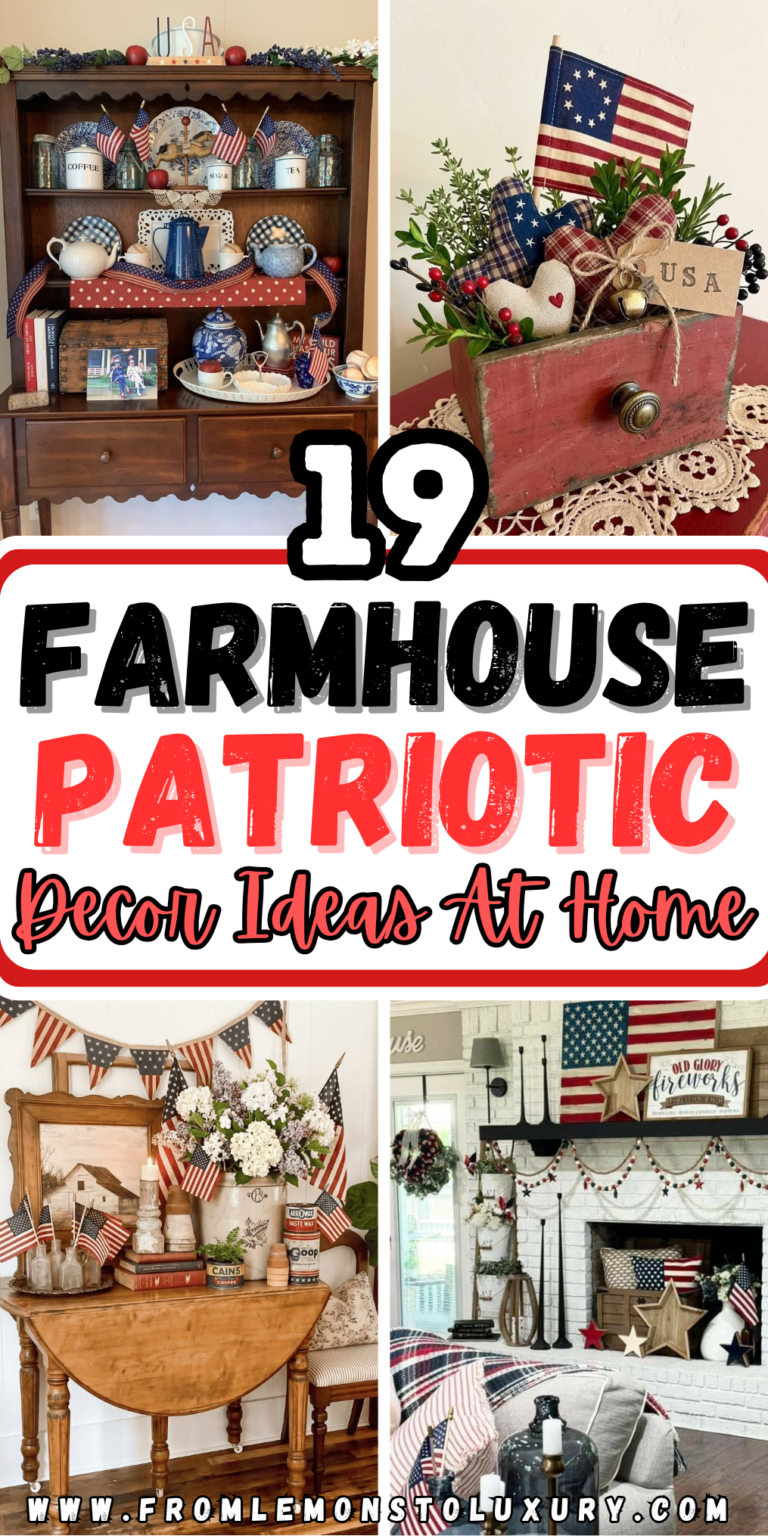 19+ Insanely Classic Farmhouse Patriotic Decor Ideas