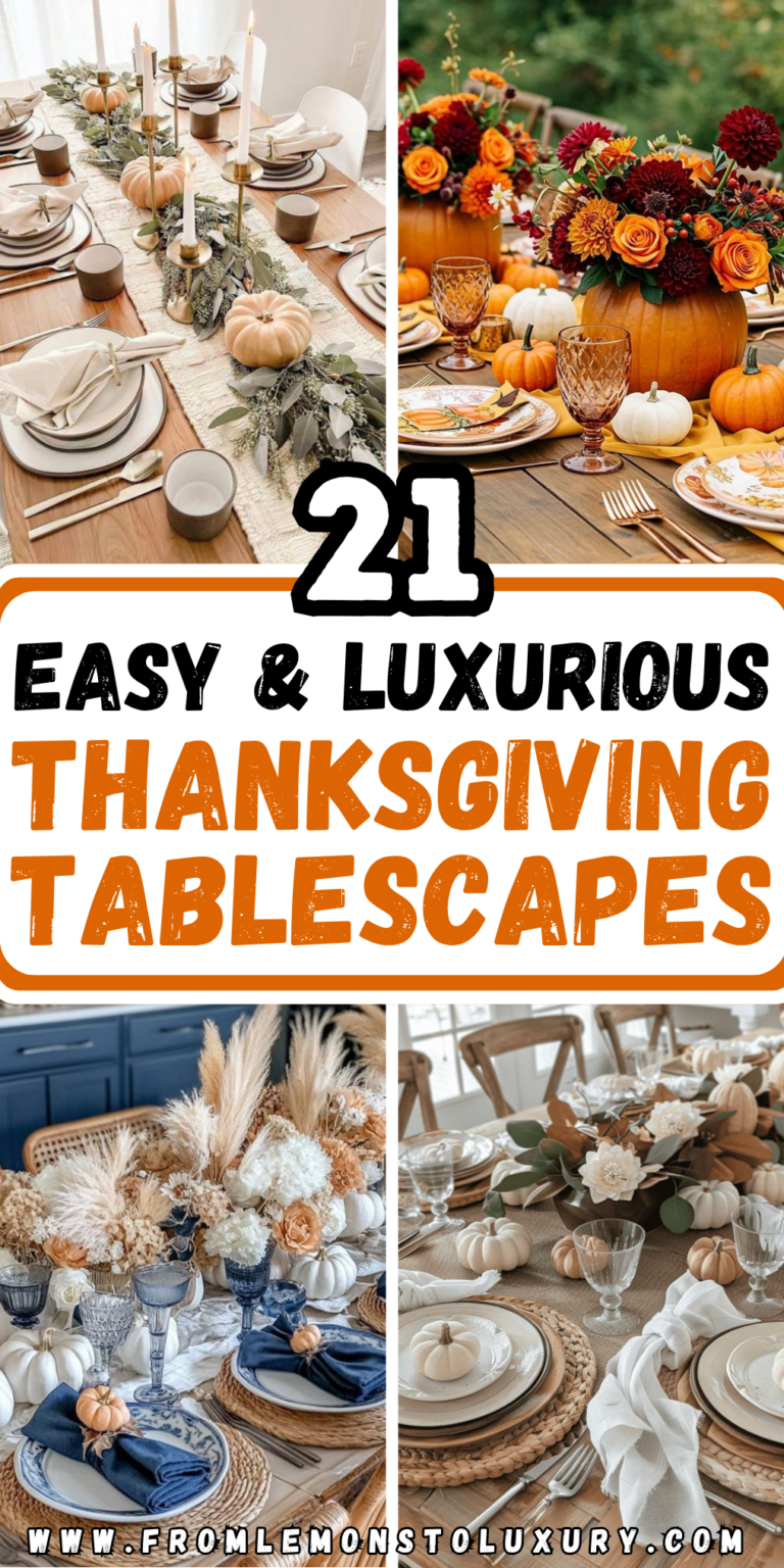 21+ Elegant Thanksgiving Tablescapes For A Beautiful Holiday Table