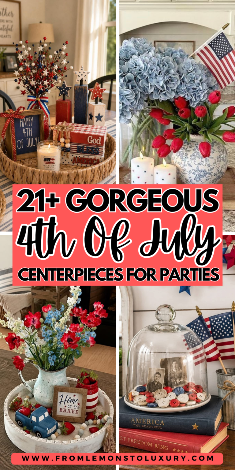 21+ Festive Patriotic 4th of July Centerpieces
