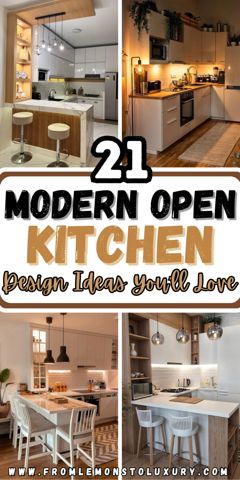 21+ Modern Open Kitchen Design Ideas You Will Love