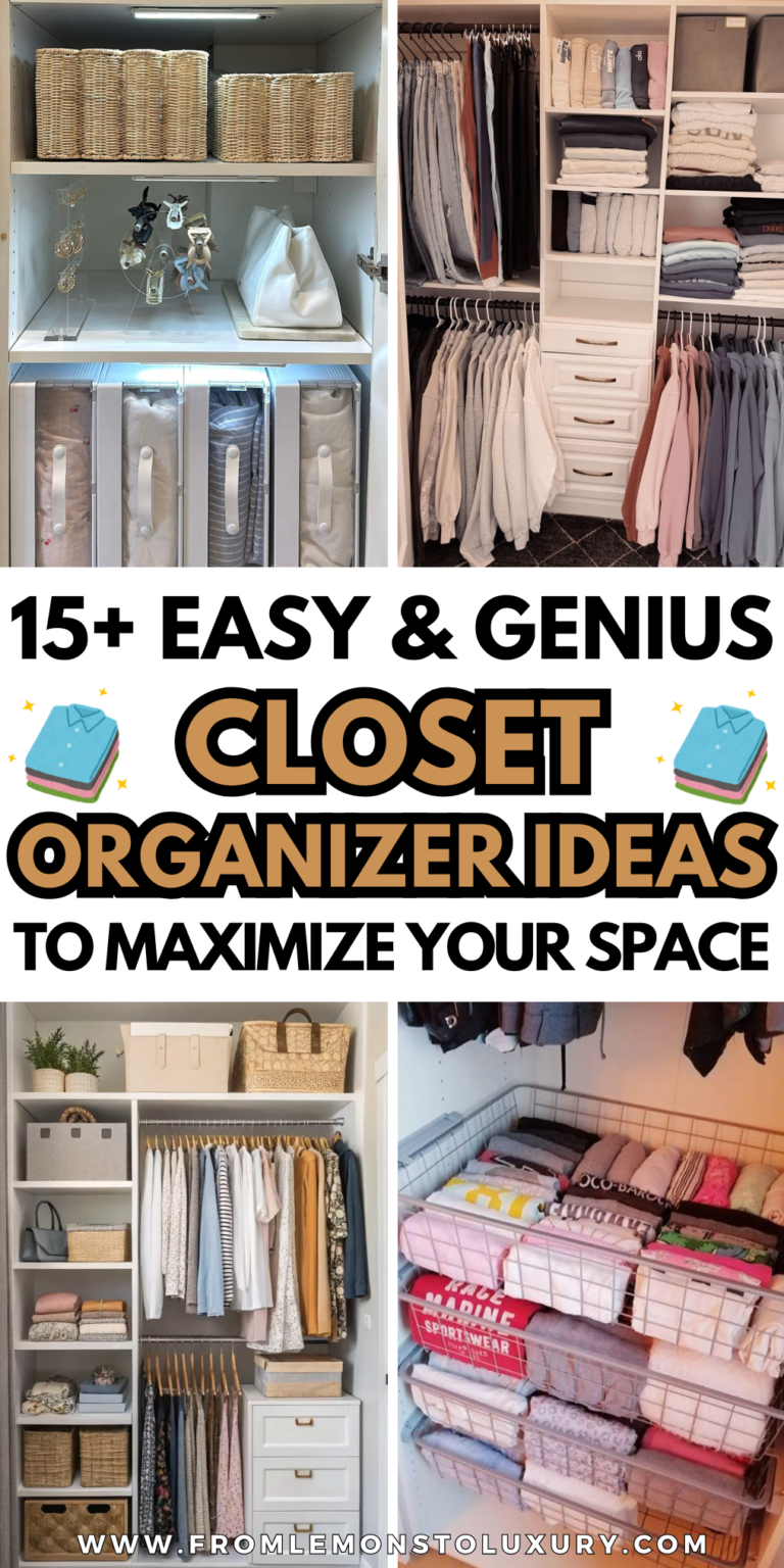 15+ Smart Closet Organizer Ideas For A Clutter-Free Space