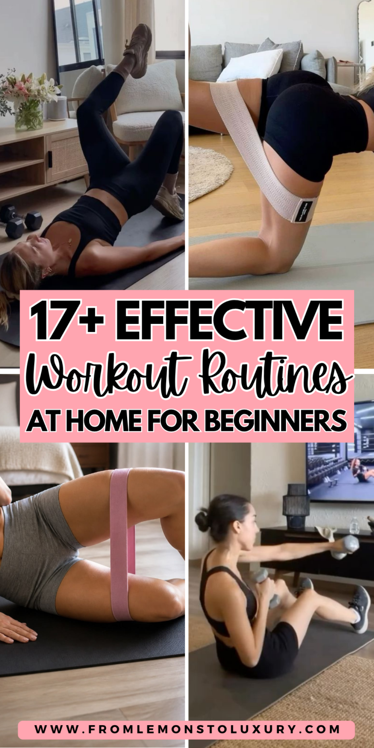 17+ Effective Workout Routines At Home For Beginners