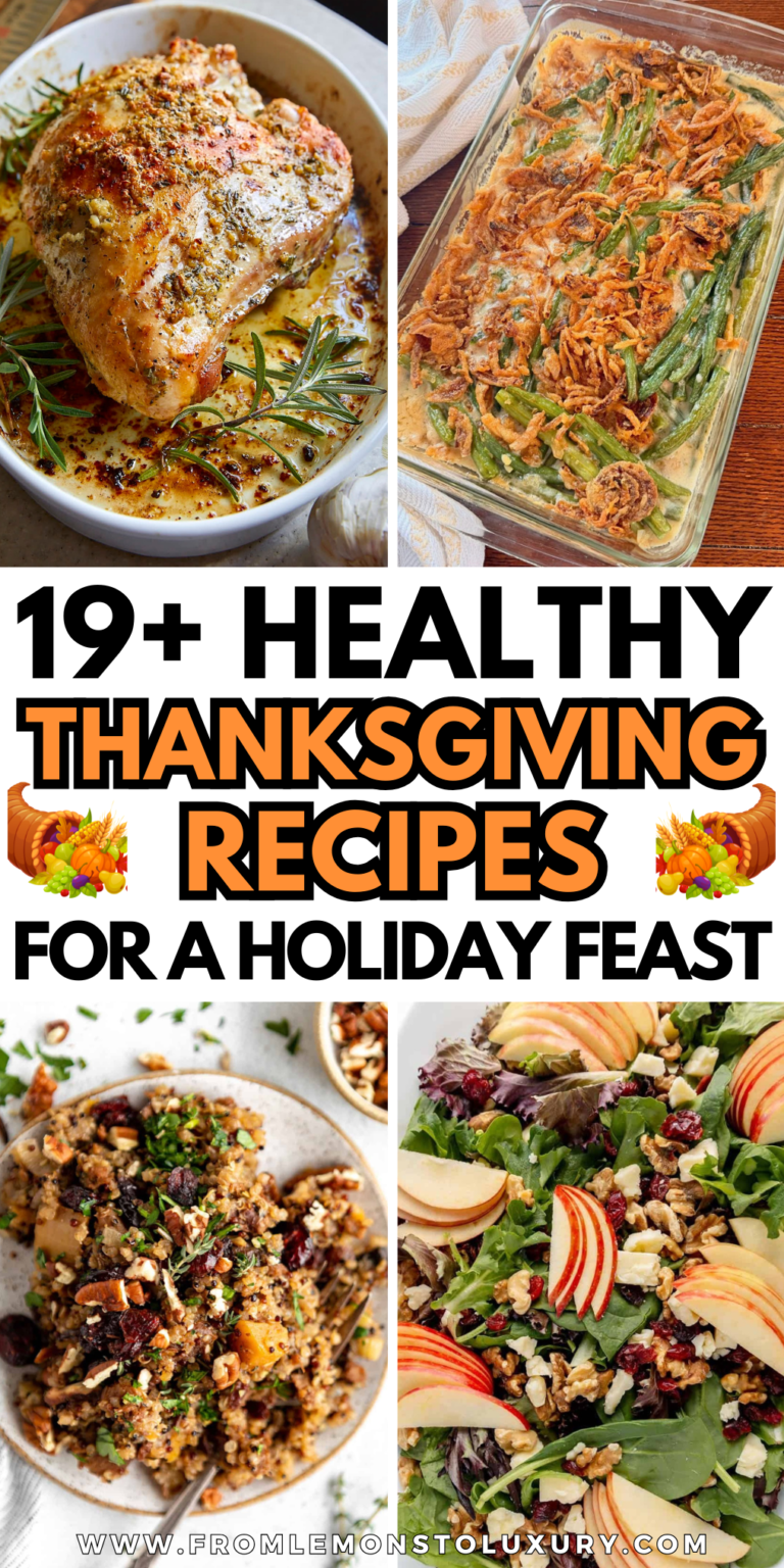 19+ Healthy Thanksgiving Recipes For A Guilt-Free Holiday Feast