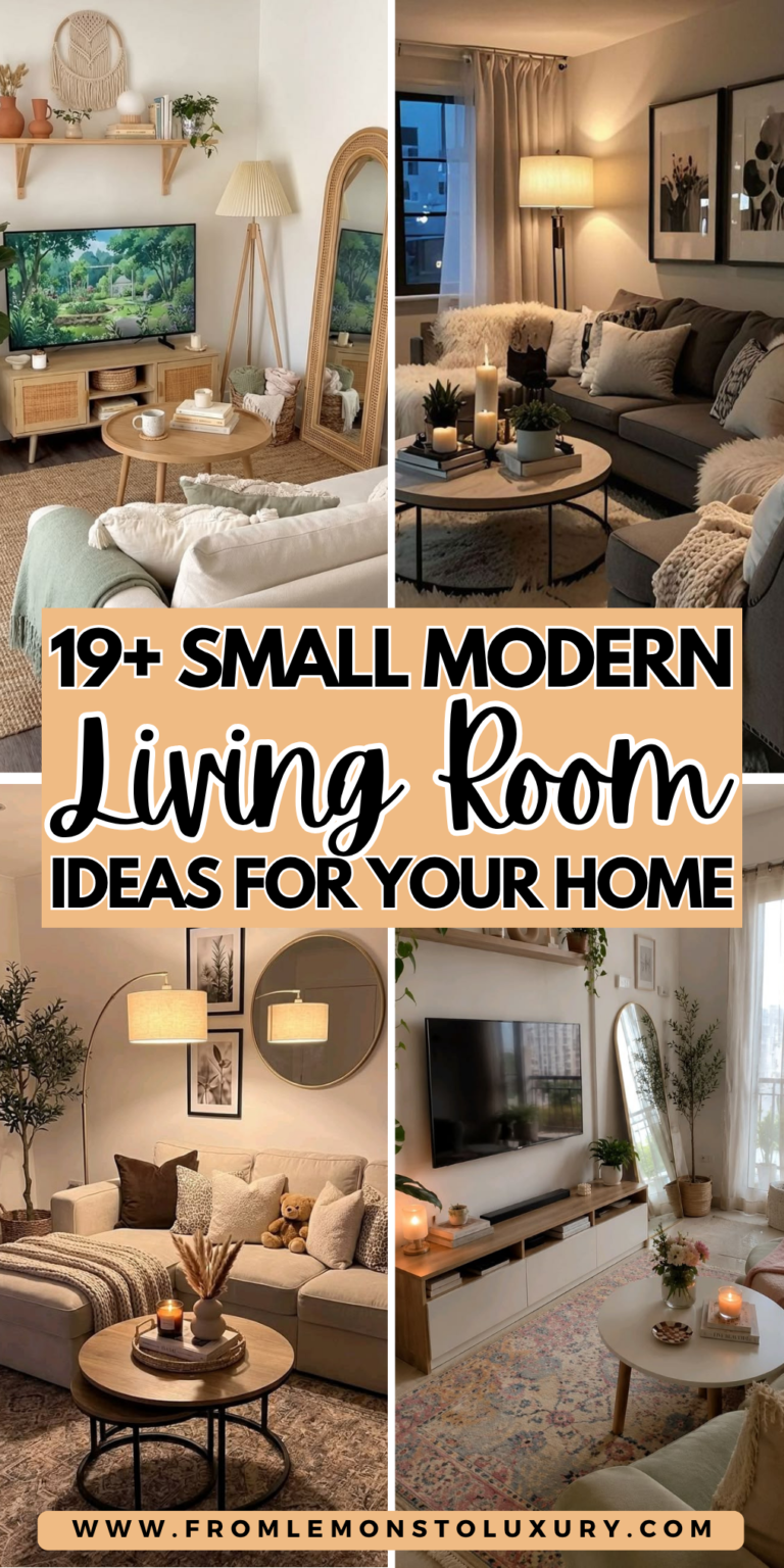 19+ Stylish Small Modern Living Room Ideas That Are Space-Efficient