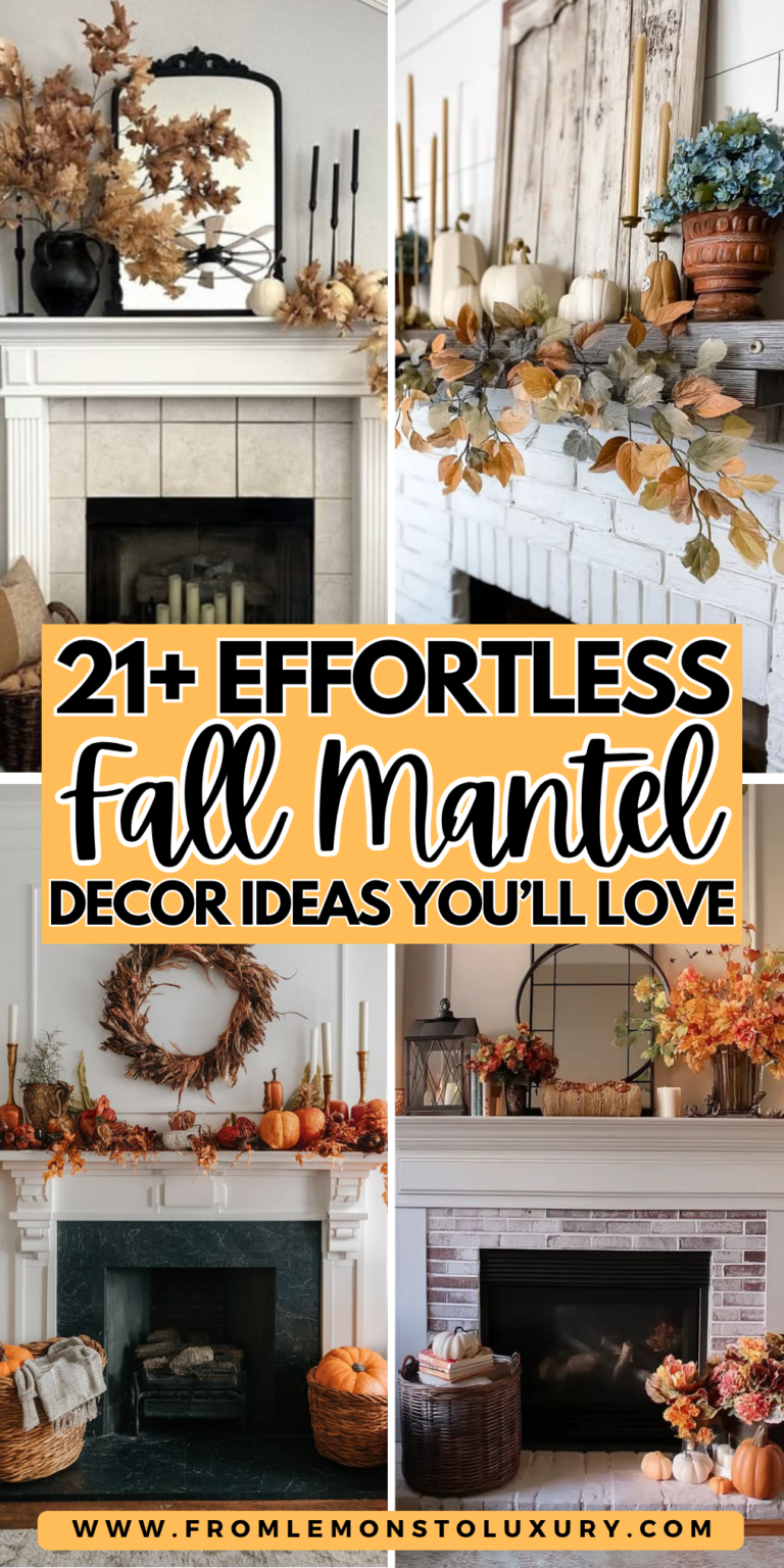 21+ Cozy Fall Mantel Decor Ideas For A Seasonal Display